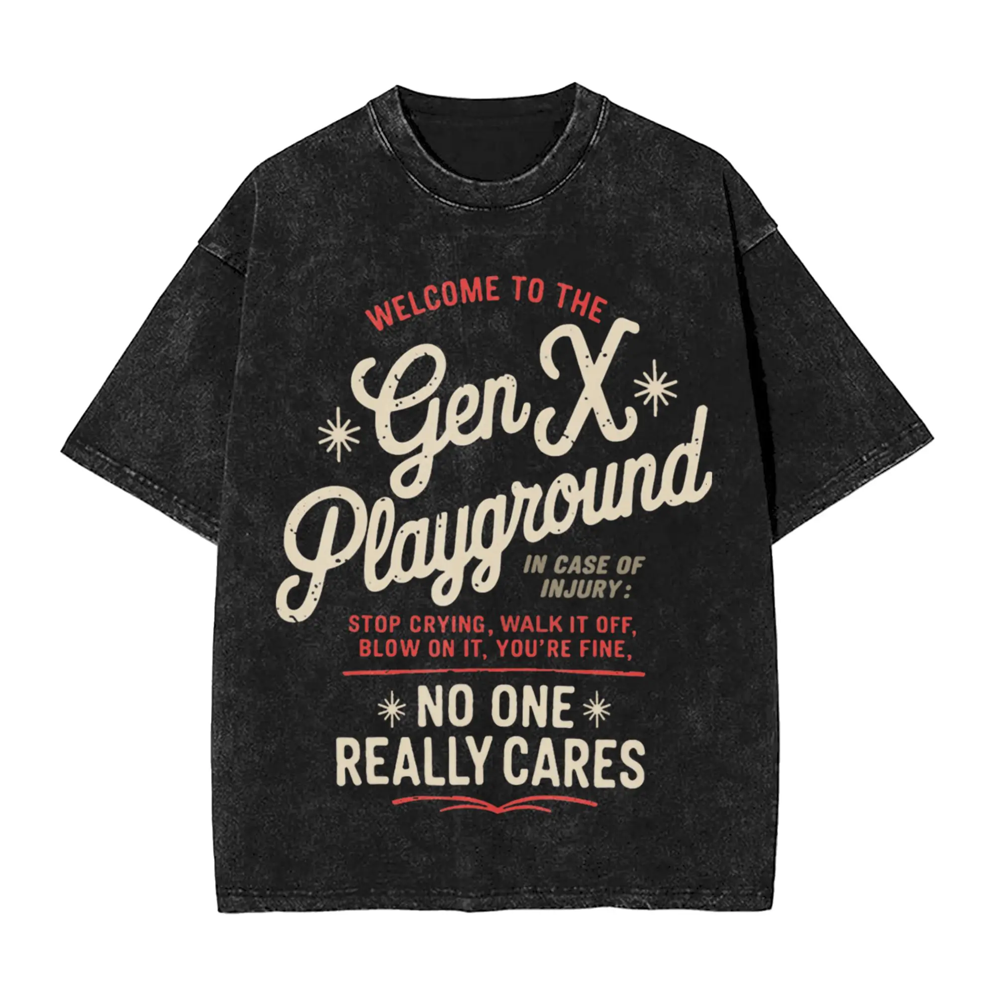Welcome to The Gen X Humor Generation X Funny Gen X  Merch Washed T Shirts Men Women Streetwear T-Shirts Summer  Tees Tops