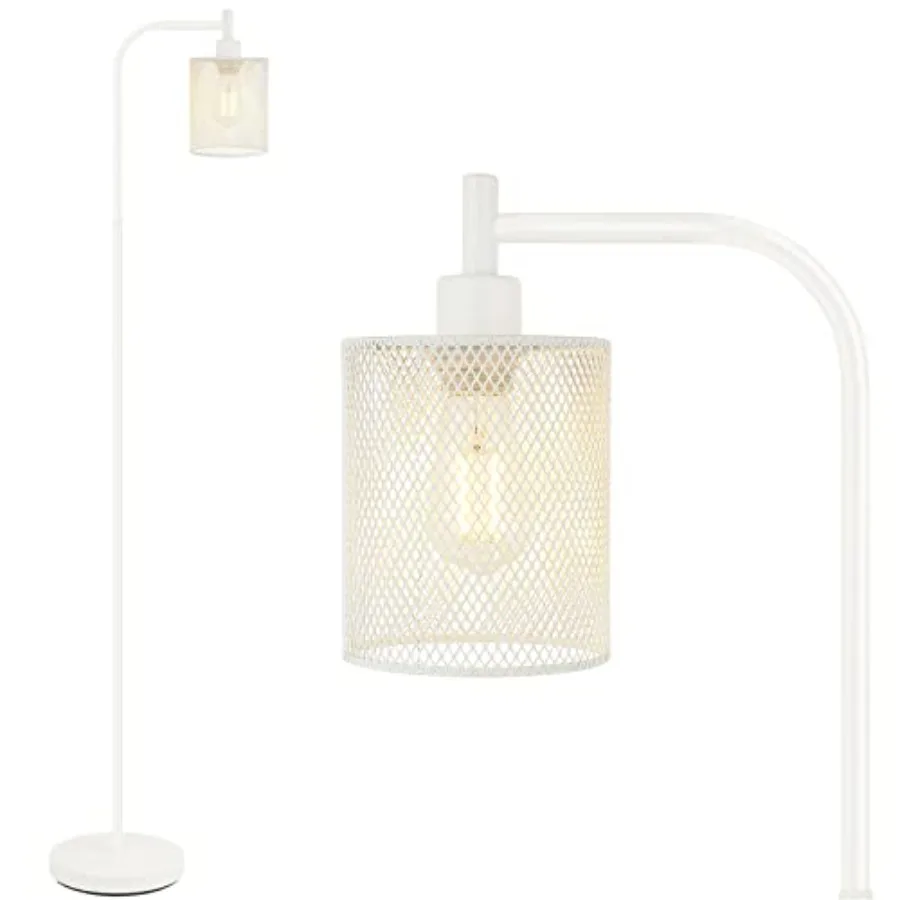 

67 Inch Modern Standing Lamp with Iron Mesh Lampshade, 6W LED Stand Up Lamp for Living Room, Bedroom, Office, Den
