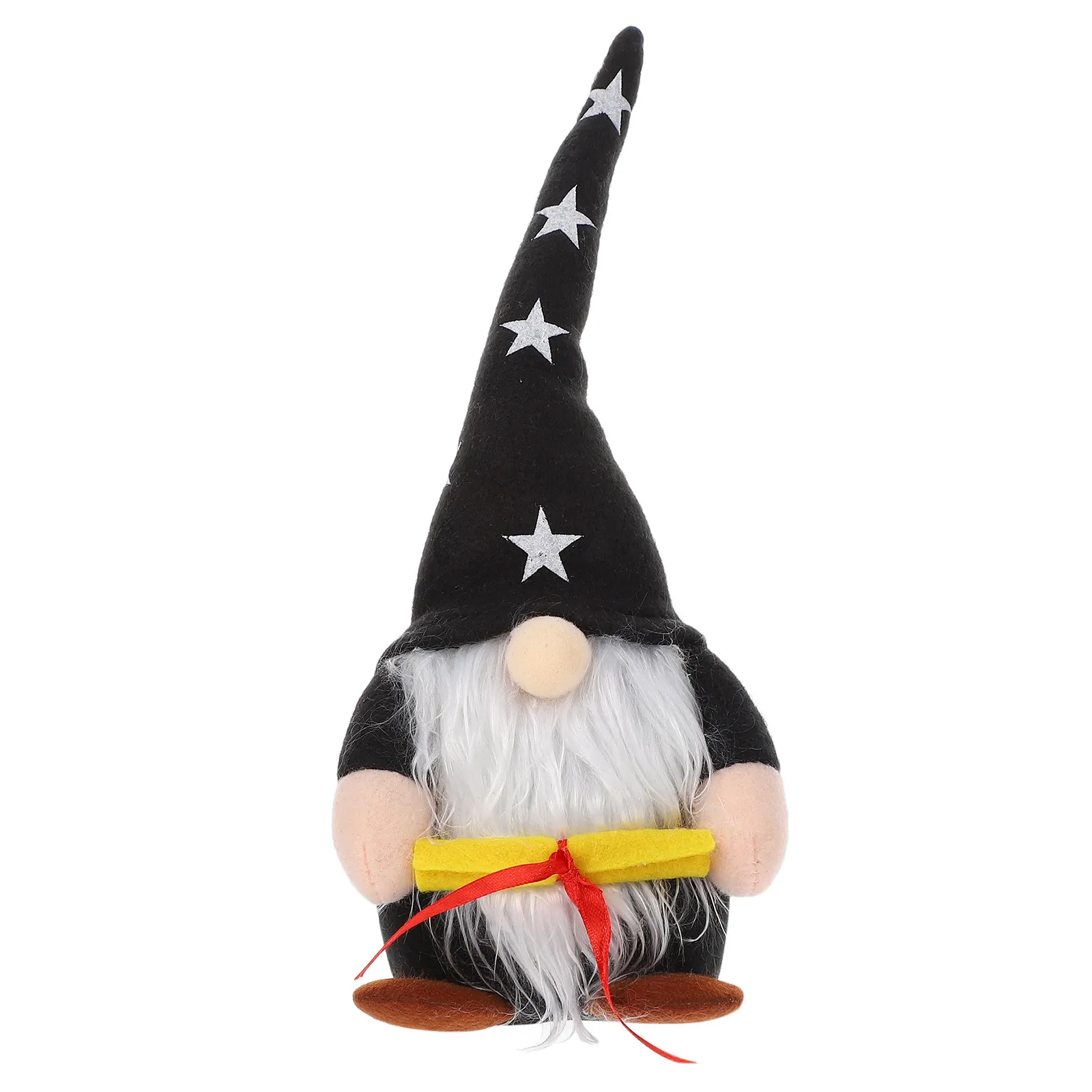 

1Pcs Back-to-School Graduation Cap Gnome Ornament Scroll Design Faceless Home Decor Photography Prop Holiday Gift for Office