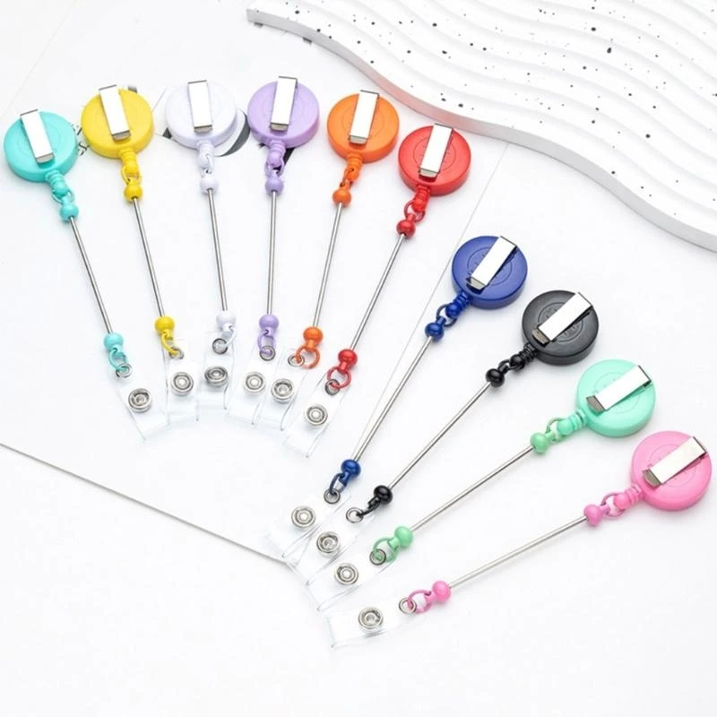 Boletones Soporte retráctil con clip correa Soporte identificación servicio pesado