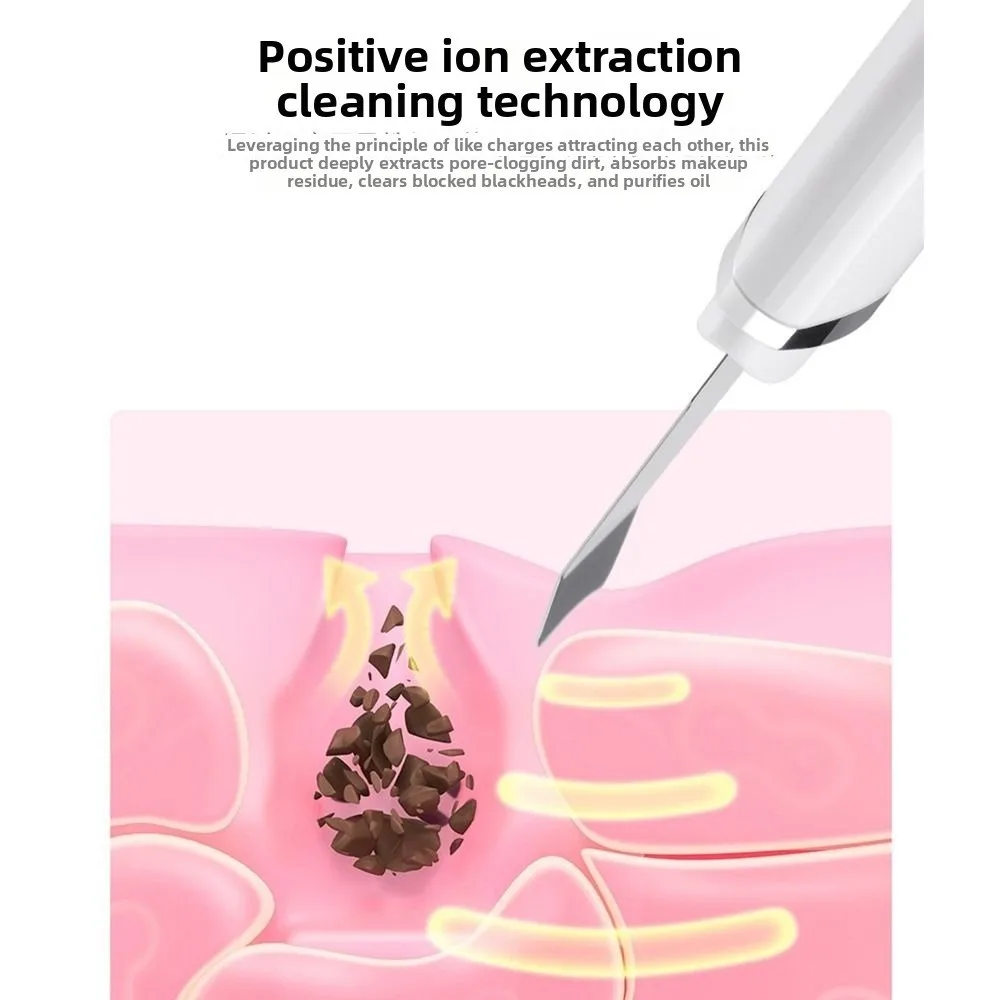 Gesichtsreinigung Ultraschall-Hautschaber Akneentfernung Lifting Straffende Vibration Schönheitsgerät Porenreinigung Mitesser Schaber