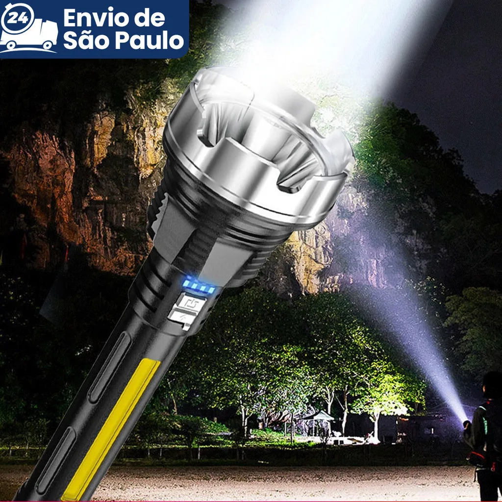 lanterna-tatica-4-em-1-potente-1000-lumens-recarregavel-usb-com-zoom-para-camping-pesca-e-emergencia