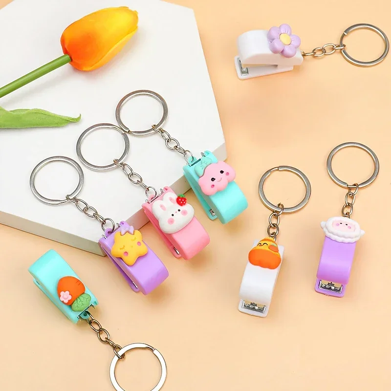 Porte-clés électronique de dessin animé mignon pour enfants, mini portable, école Kawaii, fournitures de reliure, étudiant, 1 pièce