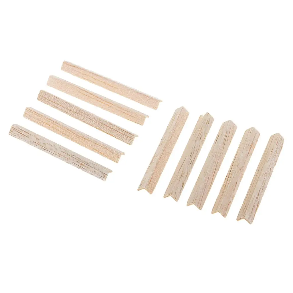 Natural Balsa Wood Strips Hand Sorted Smooth Finish Craft Kit for Model Building and Home Decor
