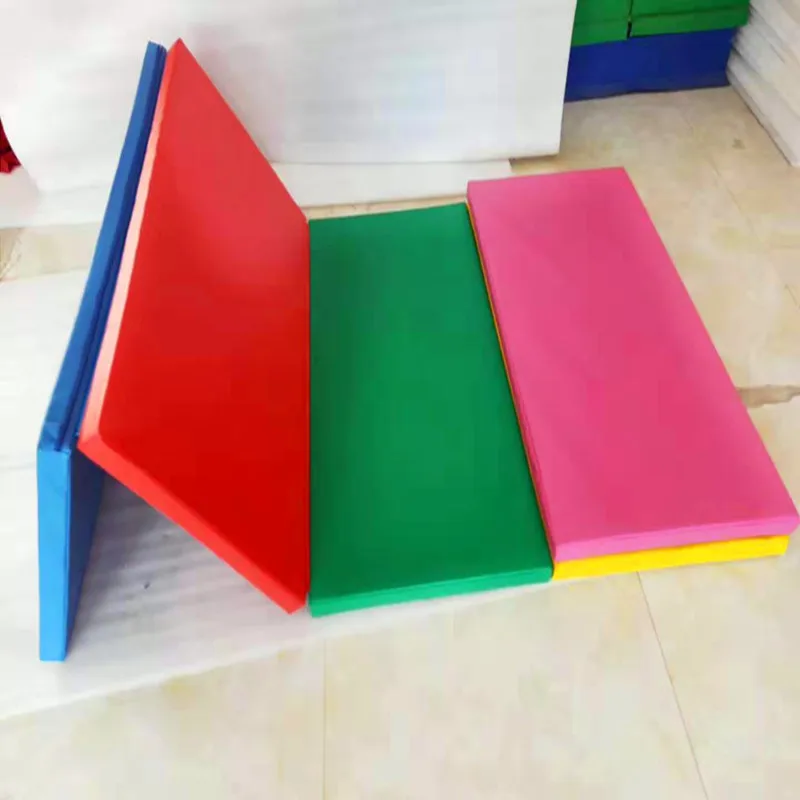 Steady freestanding kids horizontal bar,simple gymnastic bar with mat for home use actual factory