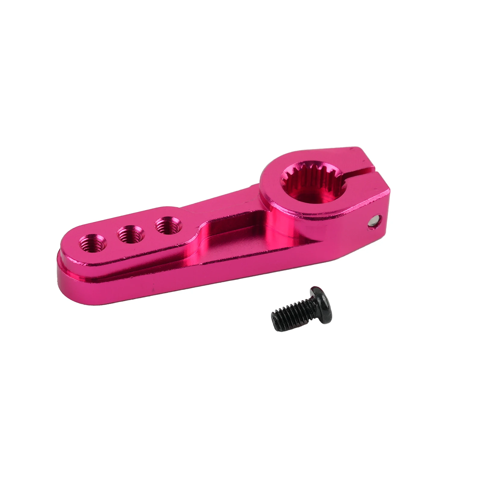 Red Aluminum Alloy 18T Steering Gear Swing Arm Three Holes 12/ 16/20mm Servo Parts For RC Model Car
