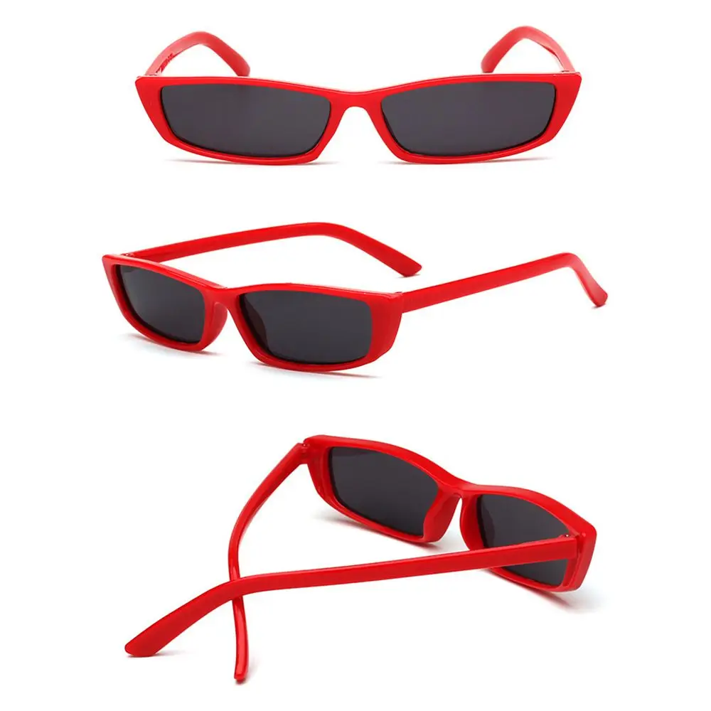 Gafas de sol rectangulares pequeñas para mujer, gafas de sol Retro con montura pequeña, gafas de sol cuadradas y estrechas Vintage, gafas de