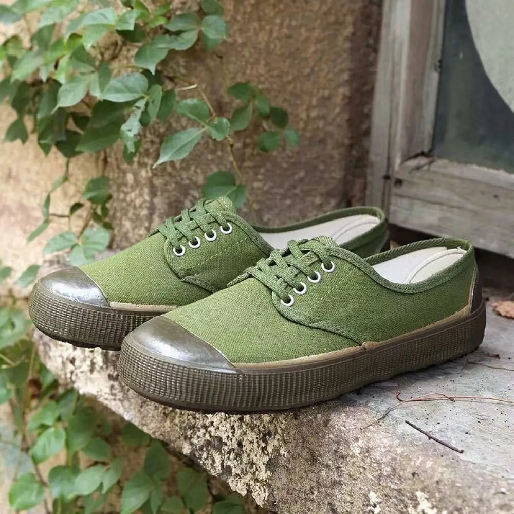Anti Slip Canvas Safety Footwear Breathable Work Sneakers For Gardening Construction Outdoor Farming Labor Activities