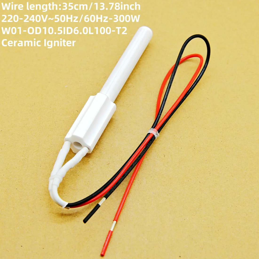 220V 300W Ceramic Igniter,pellet barbecue stove heating furnace Ignition rod, internal and external insulation, safe and env