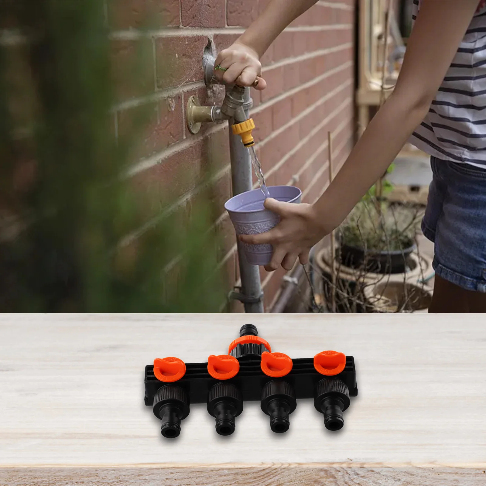 

Разветвитель клапана 1/2 "3/4" 1 "разъем для полива, распределитель, 4-ходовые разветвители для шлангов для водопроводных труб, соединители для шлангов и кранов