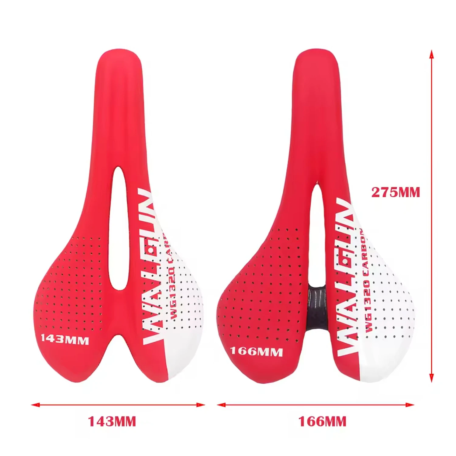Ultralight Bicycle Saddle Breathable Racing Seat Carbon Fiber Road Mtb 143/166mm Carbon Material Pads PU Leather Cushions Seat
