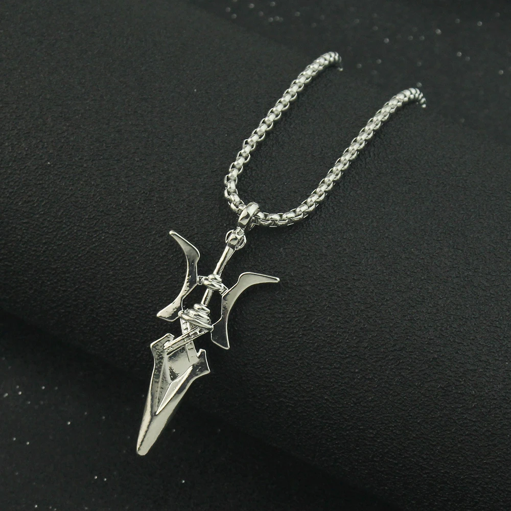 Anime Death Note Misa Amane Cosplay Necklace Halberd Pendant Necklaces Halloween Cosplay Jewelry Gifts