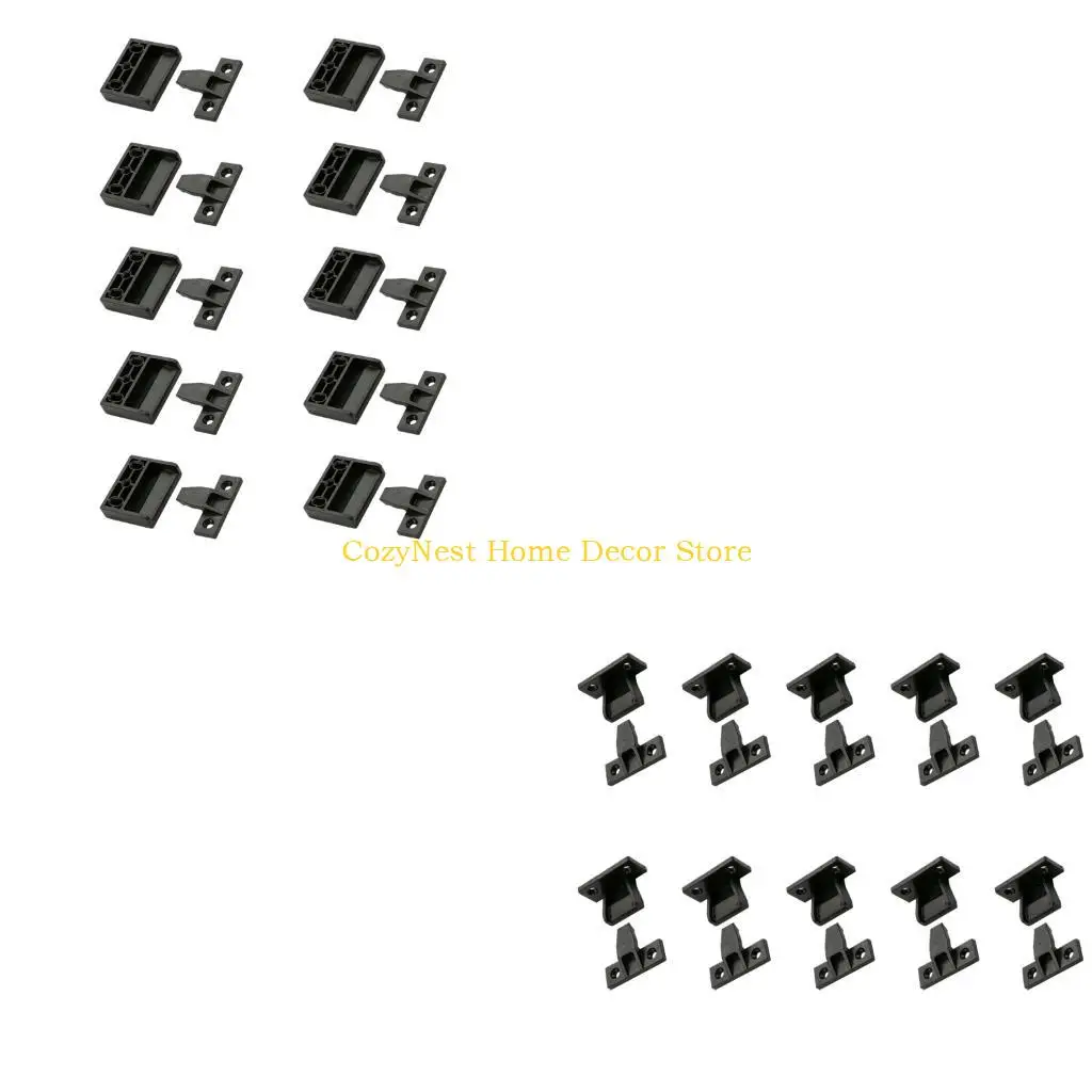 92MF 10 Piece Pack Concealed Board Mount Hardware Set Plastic Wall Trim Fasteners for Interior Trim and Decorative Board Work