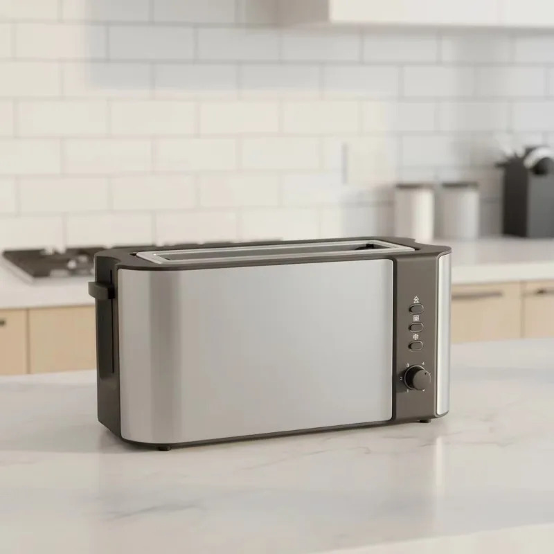 2026Factory Price USB Powered Multifunctional Extra Wide 2 Slice Slot Sandwich Toast Automatic Toaster for Car & Hotel Use