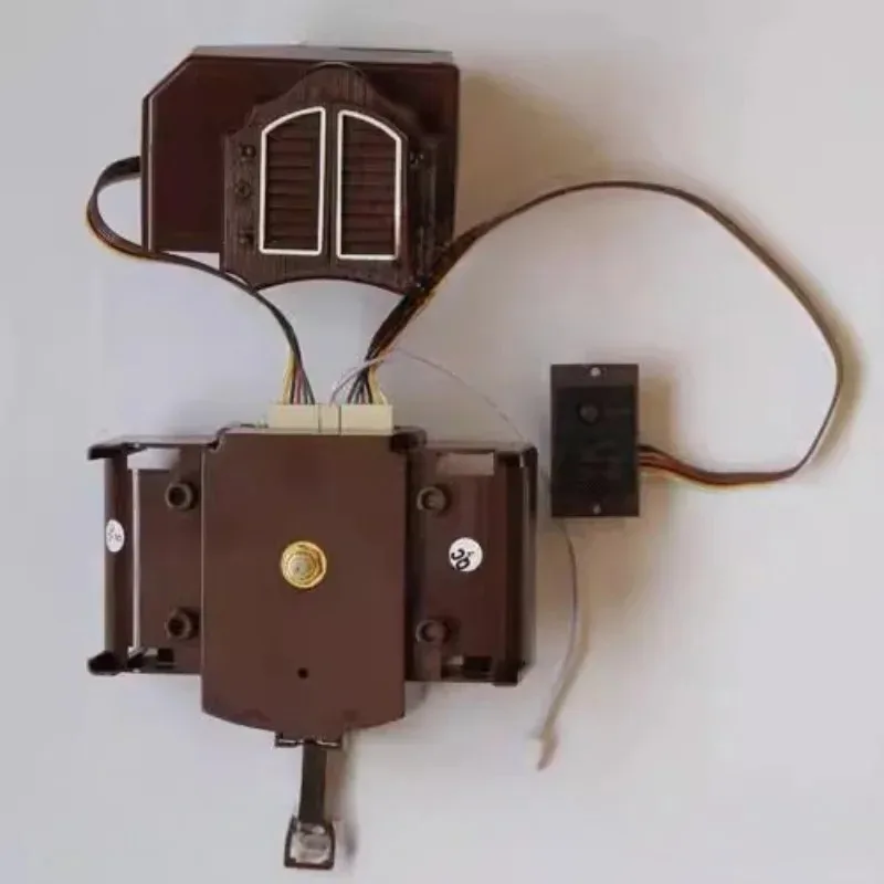 Vintage Cuckoo Clock Movement Multi-Function Wall Clock Mechanism Music Rotating Stage Bird Box Accessories Repair Clocks Parts