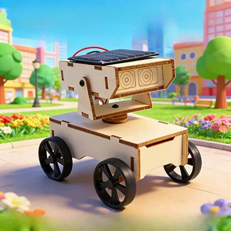 DIY Solar-Powered Robot Models, Educational Toys, Science and Technology Experiment Toys, Solar-Powered Robot Children's Gifts