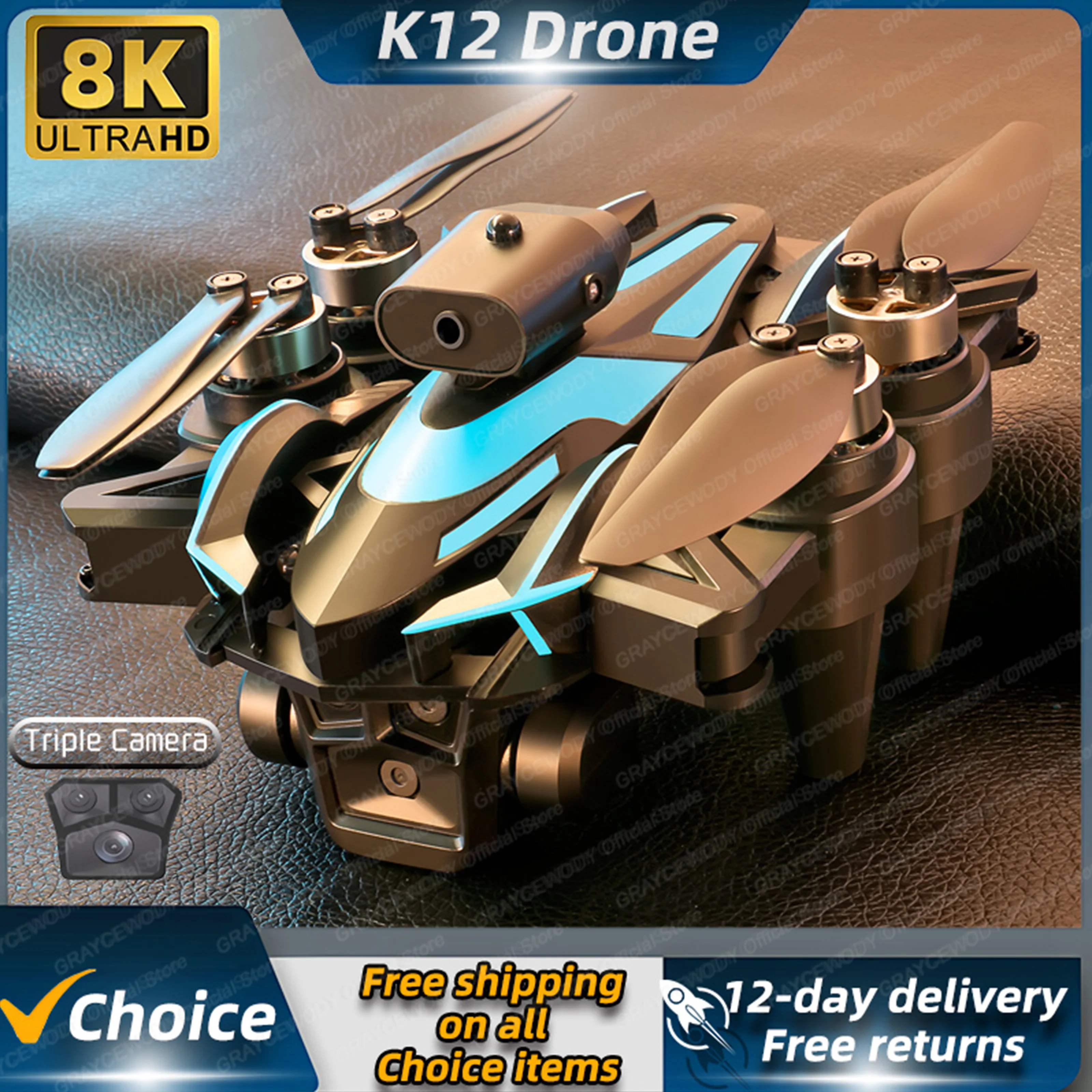 

Квадрокоптер K12MAX, профессиональный, с HD-камерой, для аэрофотосъемки