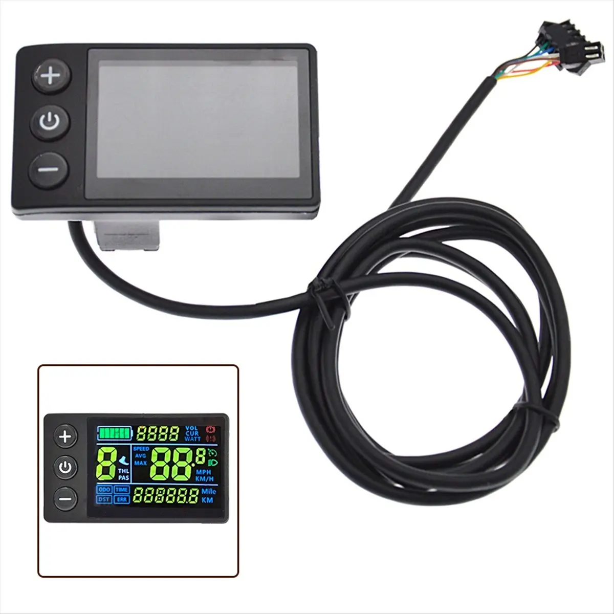 L77A S866 Electric Bicycle Display 24V/36V/48V Colorful LCD Screen Meter SM Ebike Power Assisted Scooter Control Dashboard view 3