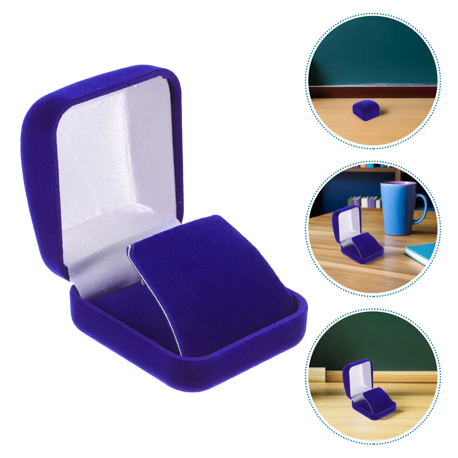

12Pcs Badge Display Case Blue Medal Holder Box Student Award Organizer Single Coin Display Frame Medal Presentation Storage