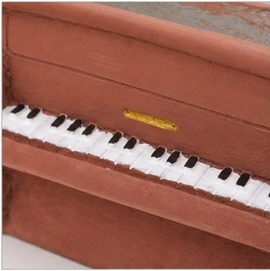 Creative Piano Shaped Cement Flowerpot for Succulents Desktop Plant Pot Indoor Living Room Decor Mini Garden Planter Bonsai Pot
