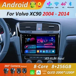 Android 16 for Volvo XC90 2004 - 2014 4G GPS Navigation Car Video Multimedia Player WiFi BT HD Touch Screen Bluetooth DSP Stereo