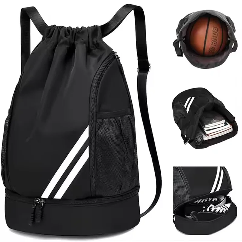 

Fitness Gym Bag Backpack Women Men Basketball Backpack Outdoor Soccer Football Storage Bags Training Drawstring Sports Knapsack