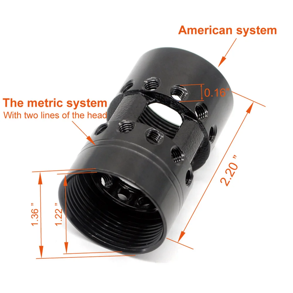 Ultralight Aluminum/ Steel Barrel Nut for Free Float Handguard Rail Mount System