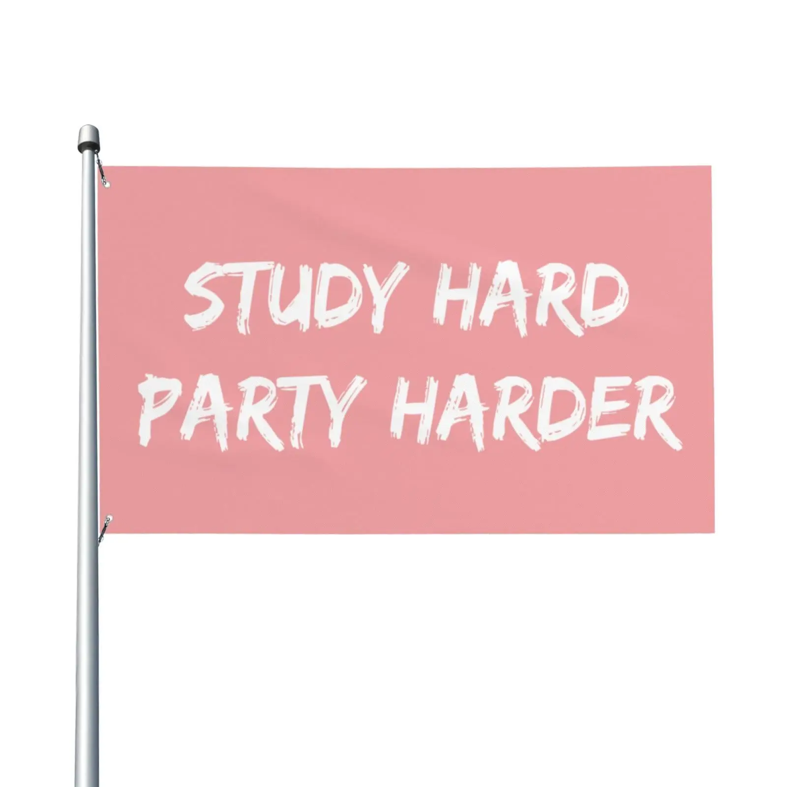 Study Hard Party Harder Flag Funny Flags Banner Cool Flags For Room Guys Girls College Dorm Man Cave Bedroom Wall Decor Hanging