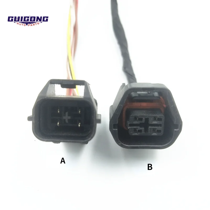 GUIGONG 2 Pin Male Female Auto Reverse Radar Plug For Peugeot 207 307 407 408 508 C-Triomphe C-Quatre C4C2C5 DS5