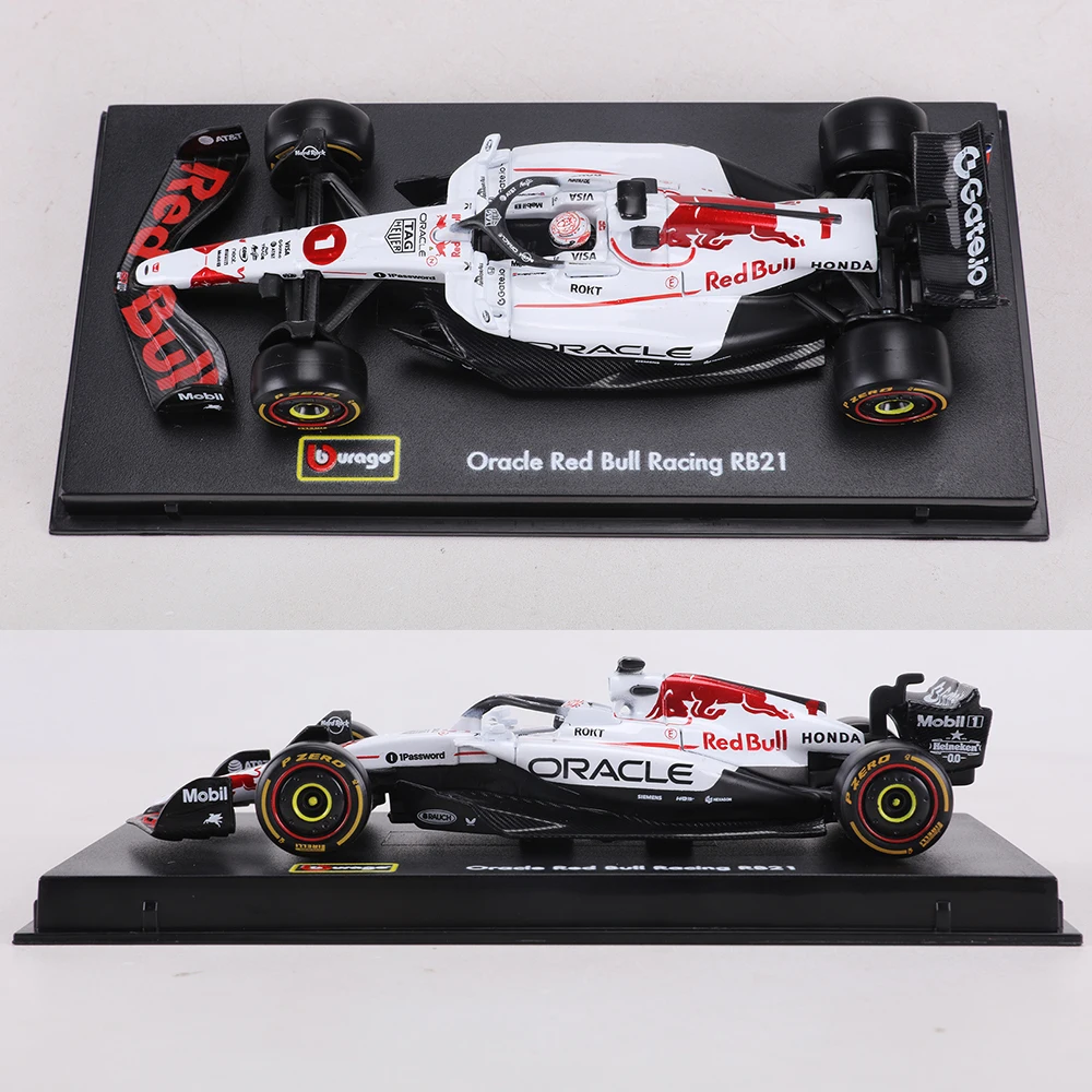 بوراغو 1:43 ريد بول ريسينغ RB21 اليابان محطة سبيكة نموذج سيارة #2