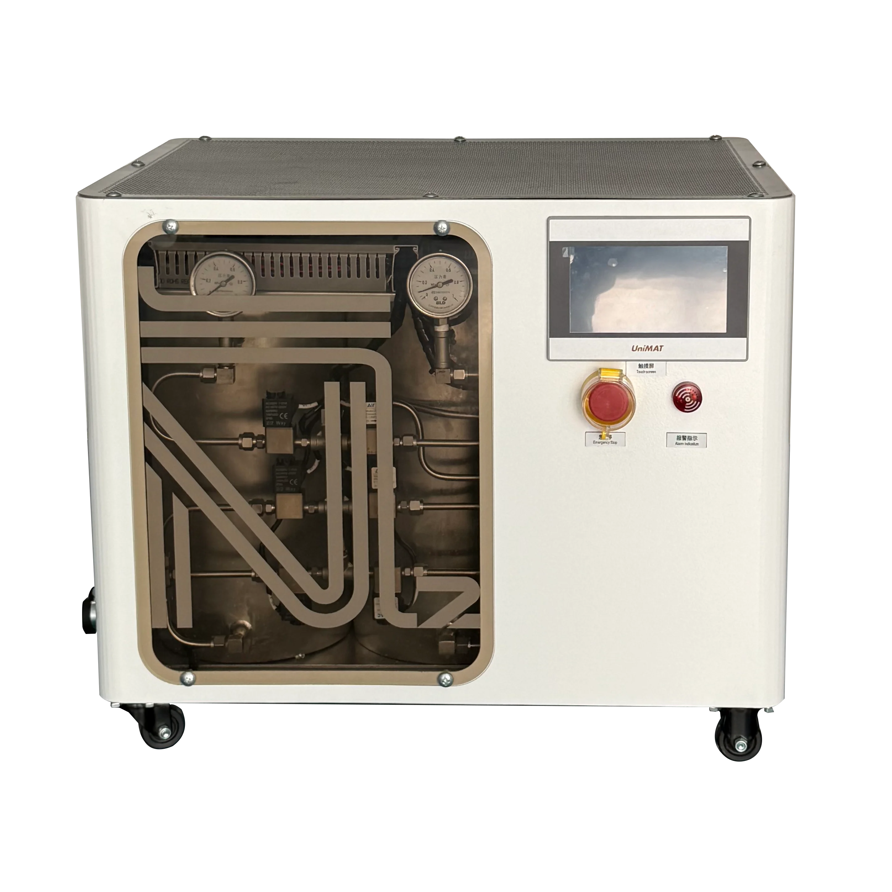 Portable 220V Nitrogen Generator for Chemical Engineering Air Compressor Convenient Design Motor Gear PLC Gearbox Bearing