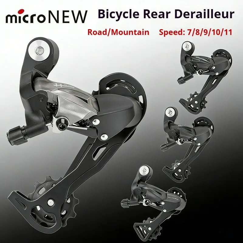 

Premium microNEW Mountain Bike Rear Derailleur 21/24/27/30 Speed 10/11 Speed Road Bike Transmission