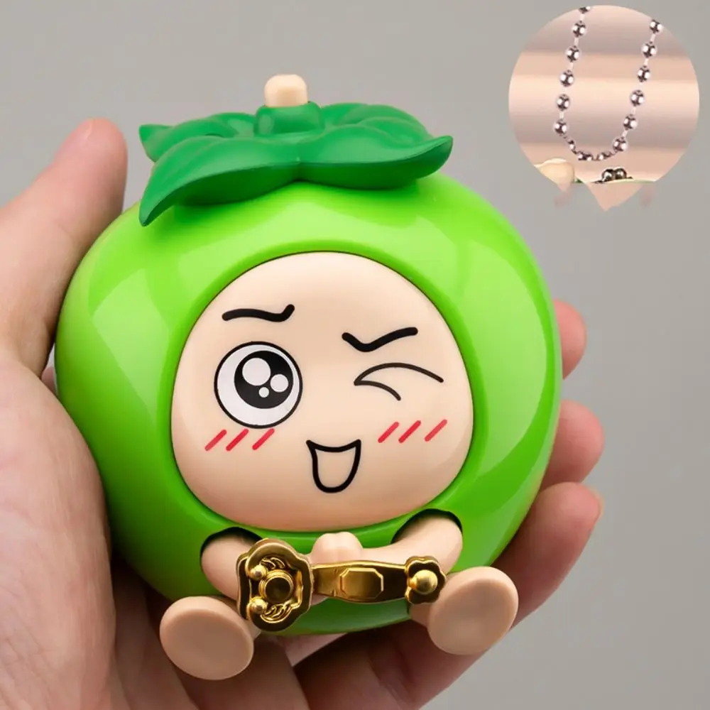 With Keychain Persimmon Ruyi Model Toy Anti-lost DIY Crafts Draw Lots Fruit Pendants Luck Bless Fruit Toy Car Keychain