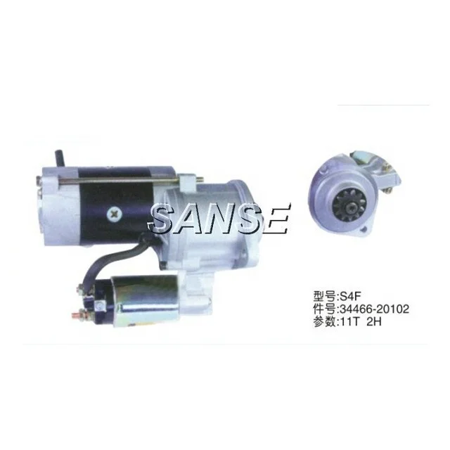 

Good quality S4F starter motor 34466-20102 M2T65272 starting motor M000A0301 for HD250 excavator Sanse