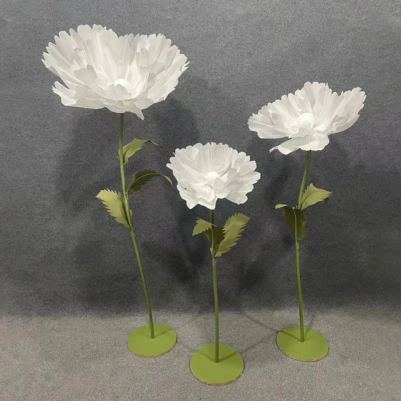 Wedding road guide flower finished peony foam flower wedding decoration props handmade flower shopping mall window ornament