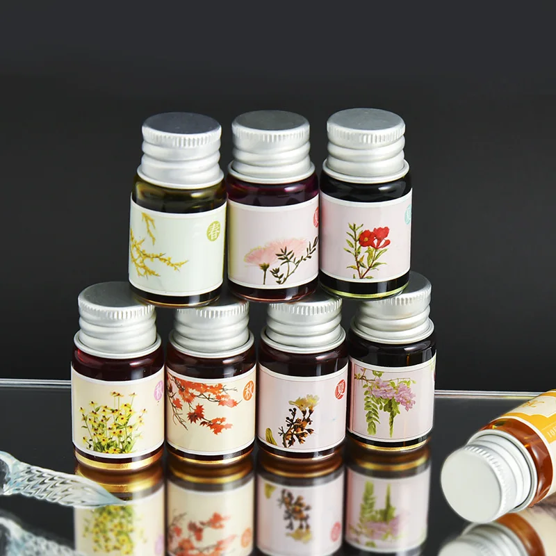 

Красочные 7 мл, 24 цвета, сменные чернила, живопись, беглеродные чернила, высокое качество, авторучка для граффити, чернила, перьевая ручка