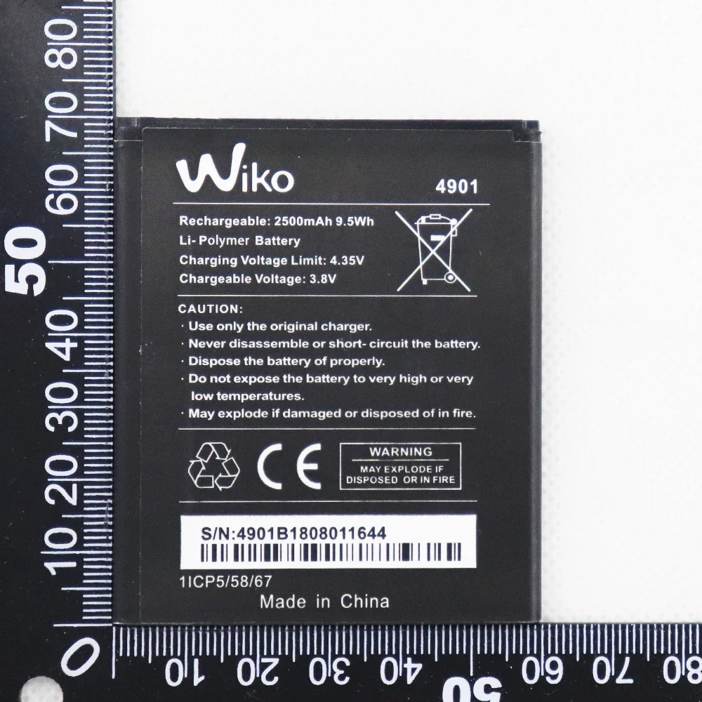 2500mAh 3.8V Battery For Wiko 4901 Mobile Phone Batterie Bateria