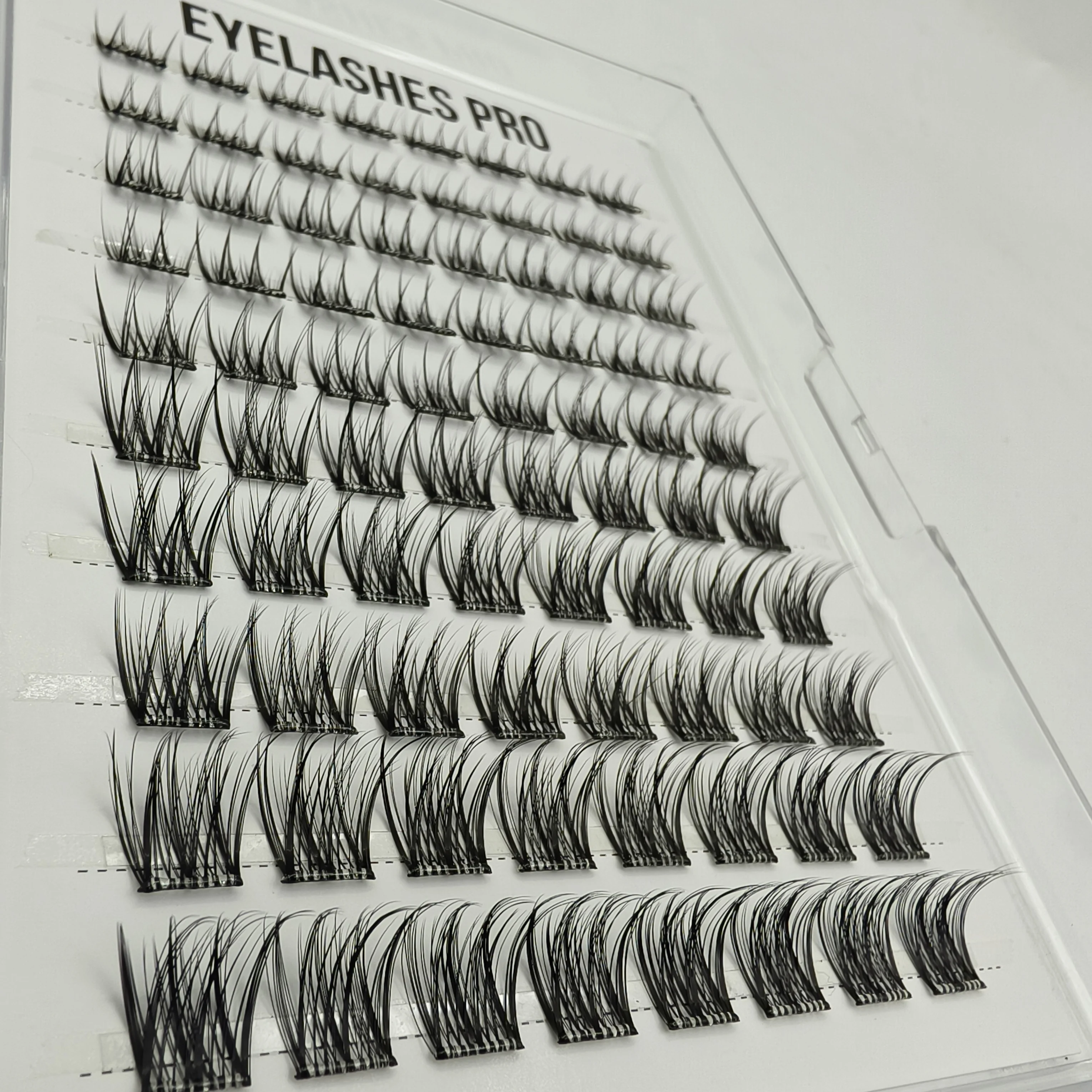 F008 Mix Self-adhesive  False Eyelashes Pre-applied Adhesive Eyelashes Segmented Curl Eyelash Clusters Eyelash Glue Manga Lashe