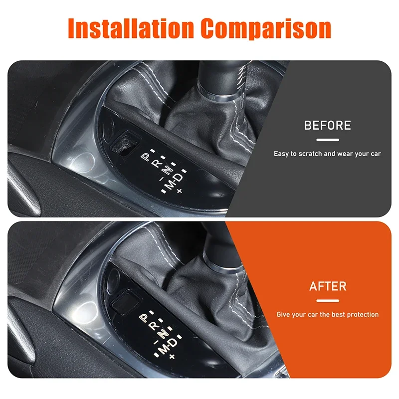 ABS Black For Mazda MX-5 2016+ Car gear shift lock release button cover decorative sticker car interior accessories