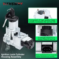 US-312L Ignition Switch Lock Cylinder Ignition Lock Housing for Chevy Tahoe Cadillac Buick GMC Hummer H2 924-713 924-715 D1469G