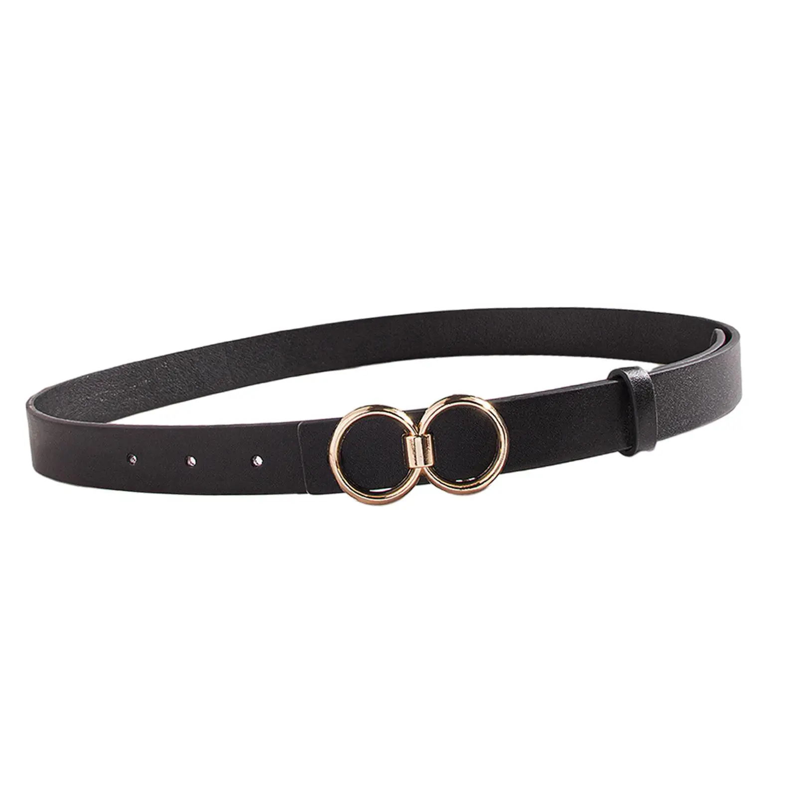 

Women Men Belt Lady Waist Belt with Metal Buckle for Skirts Dresses Sweater