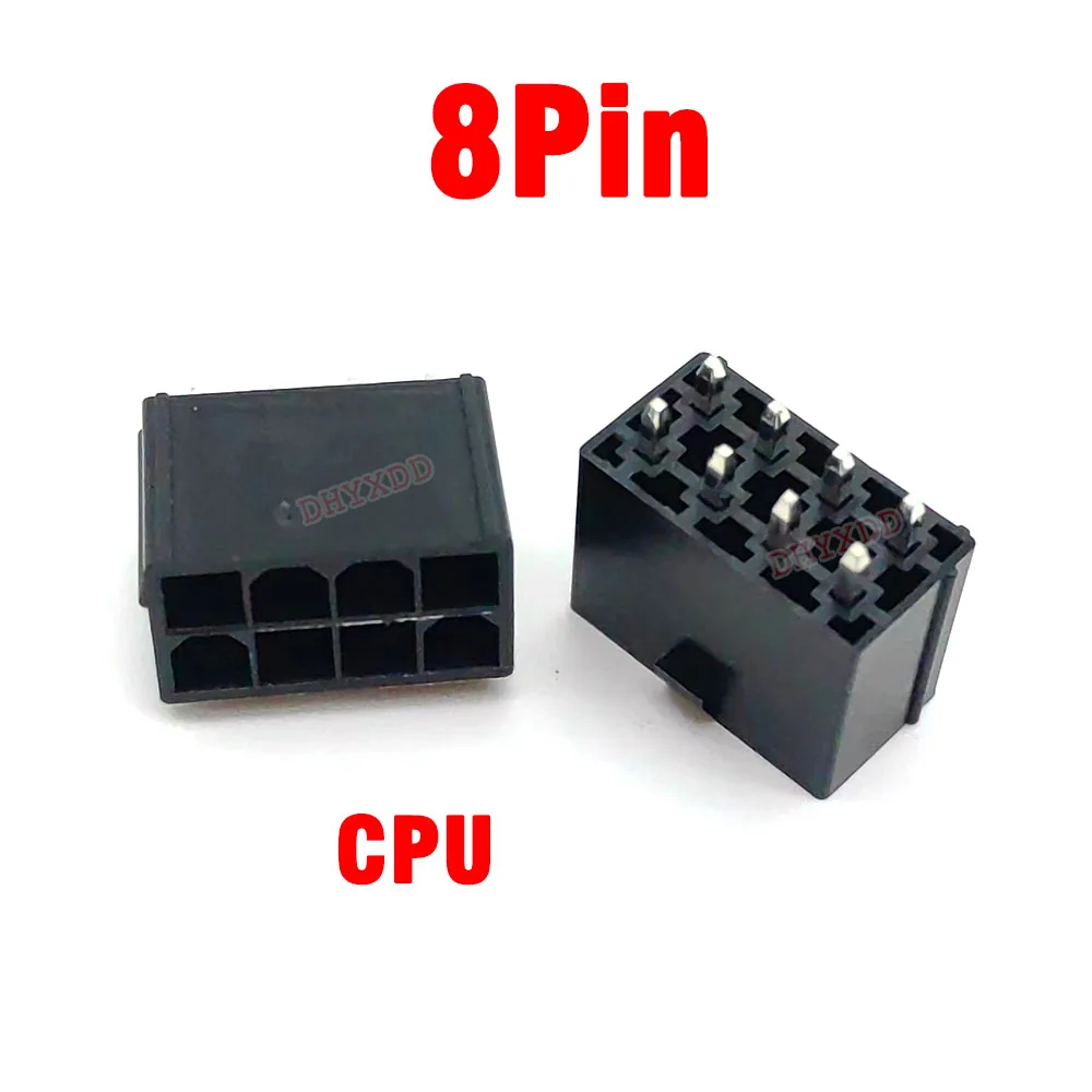 1Pcs 8 Pin Connector Power Motherboard CPU Graphics Card Socket Straight Pin Socket 4.2mm Spacing 5569 Socket Straight Plug