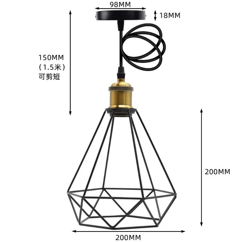ハンギングランプシェード,ペンダント,カバー,スクリーンランプ,メタルケージ,ガードクランプ,錬鉄製,家の装飾用,照明