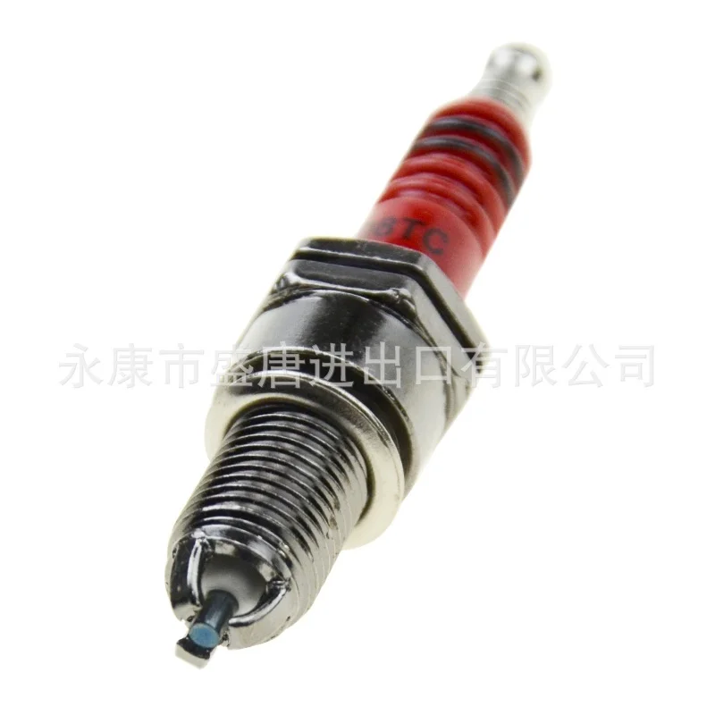 

D8tc Red Three Pole Three Claw Electrode Spark Plug Replacement Motorcycle Moped Go Kart Pedal