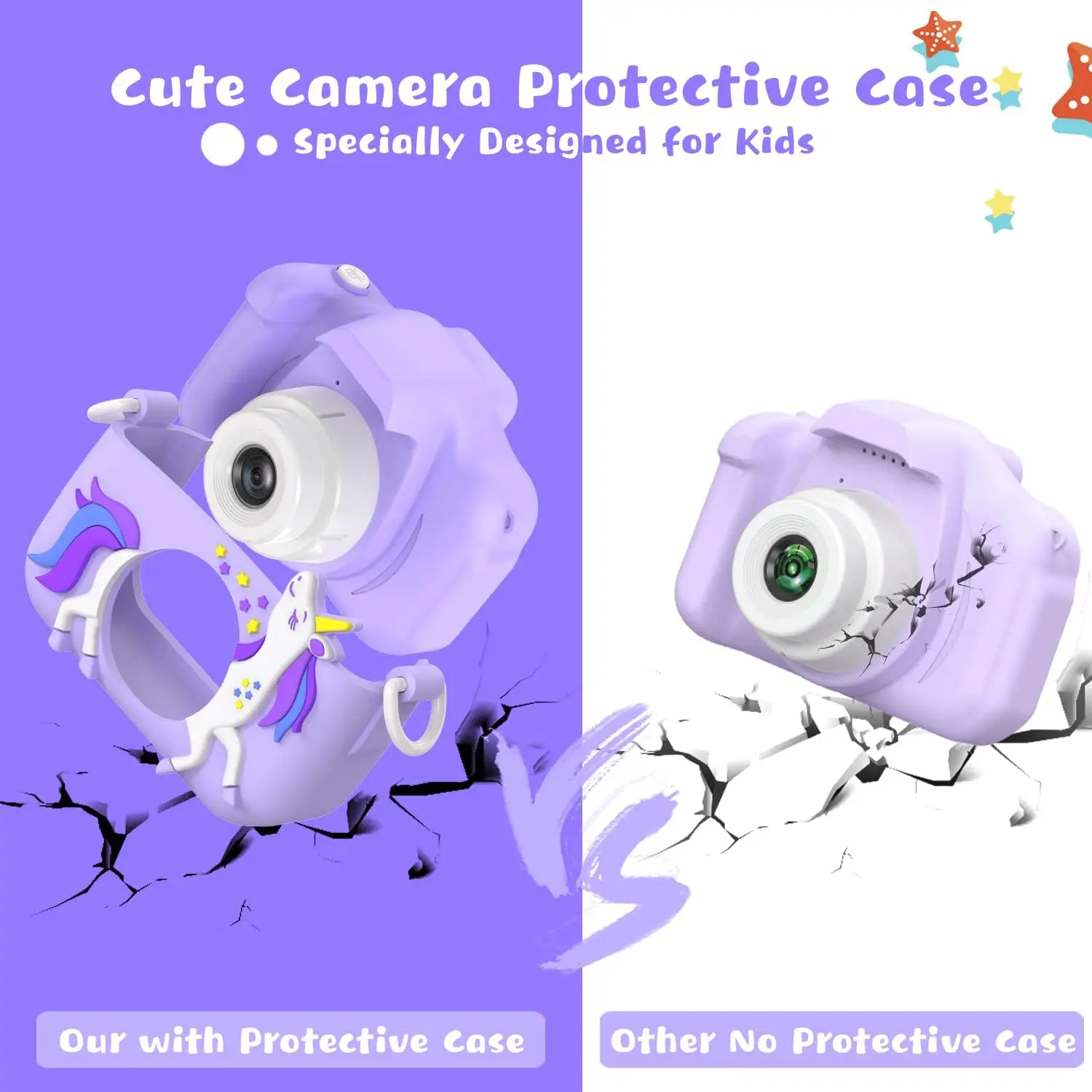 가족 모임을 위한 2.4인치 화면 인터랙티브 장난감 카메라 - 유아 및 3~12세 어린이를 위한 완벽한 생일 선물.