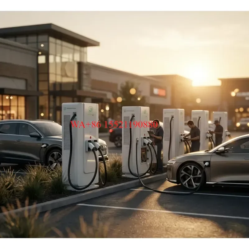 WMWMNU for A GCG-60kW-G2 GB/T DC EV Charger Dual Connectors Ground-Mounted with OCPP CE Certified for Electric Vehicle