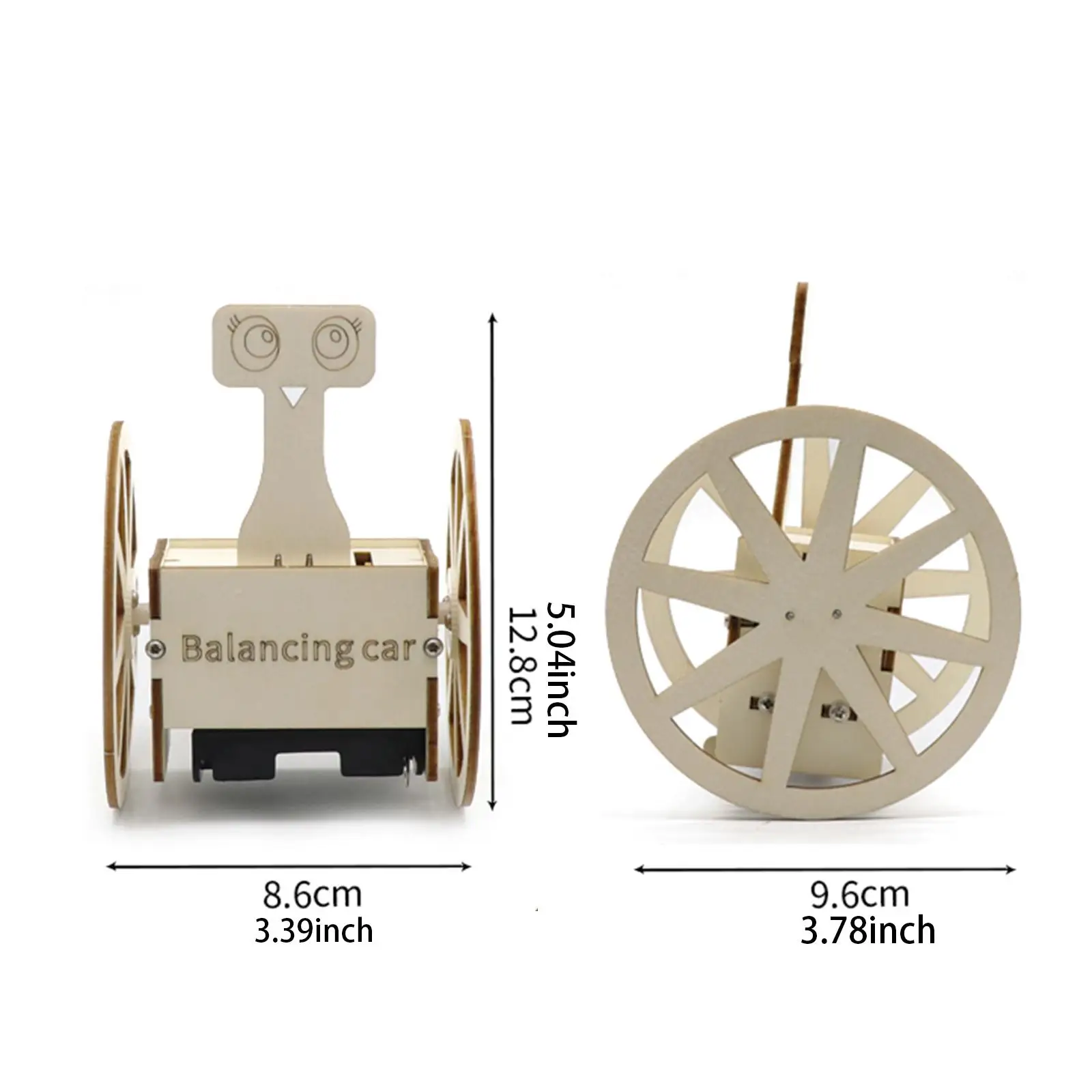 Zelfbalancerende robot carkit cadeau voor jongens Montessori 3D houten puzzel