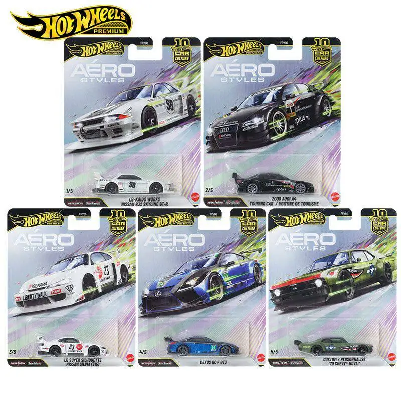 

2026 U Case Original Mattel Hot Wheels Premium 1:64 Car Culture 10th Anniversary Aero Style 1/64 Car Model Diecast Min FPY86