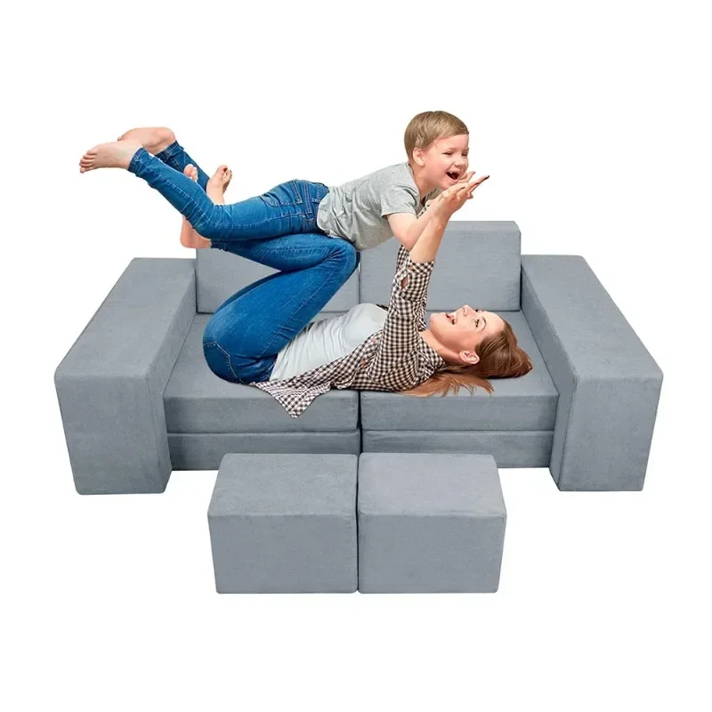 Sofa Bedroom 16 Pieces Modular, Toddler Foam Sofa Teen Sectional Sofa Furniture