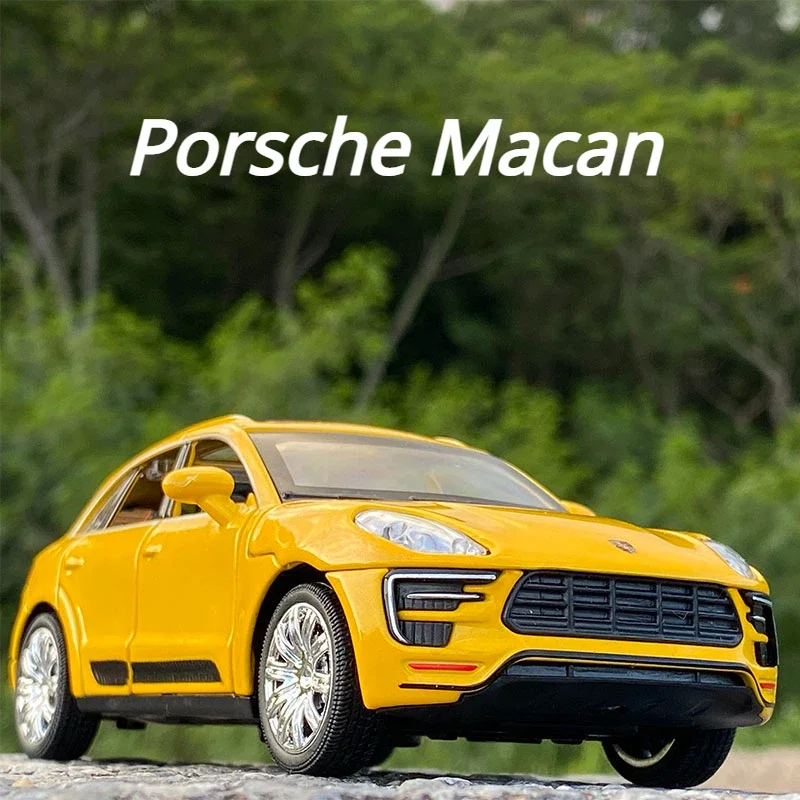 1:32 Porsche Macan SUV Alloy Car Model Diecast Toy Vehicles Metal Car Model Sound Light Collection Childrens Gift A43